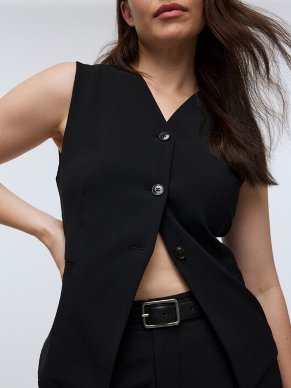 Madewell Cutaway Black Vest